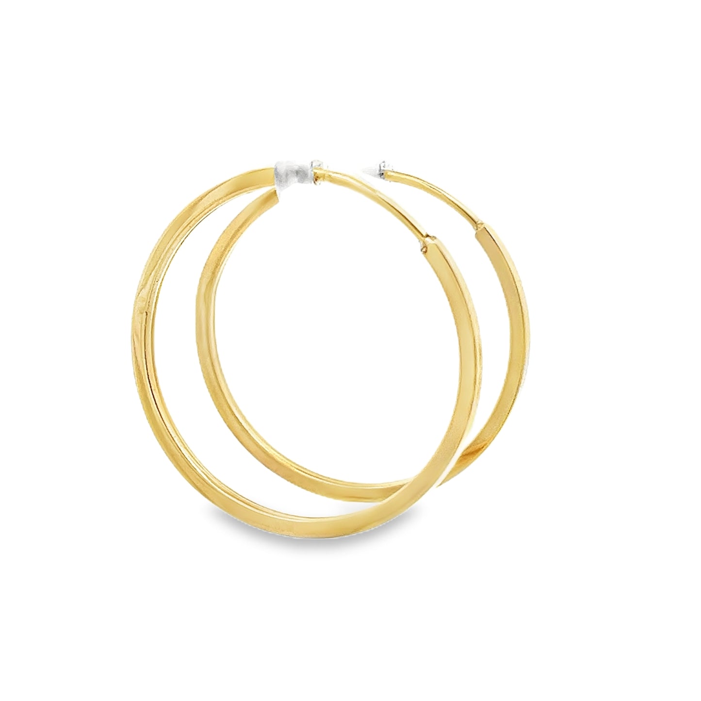 New 14ct yellow gold hoop earrings 02021285