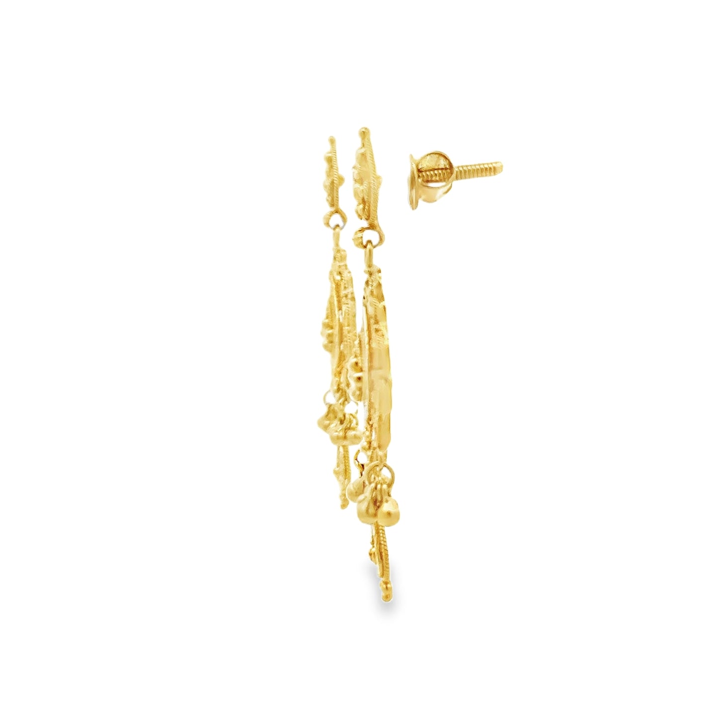 22ct yellow gold second-hand earrings 05001310