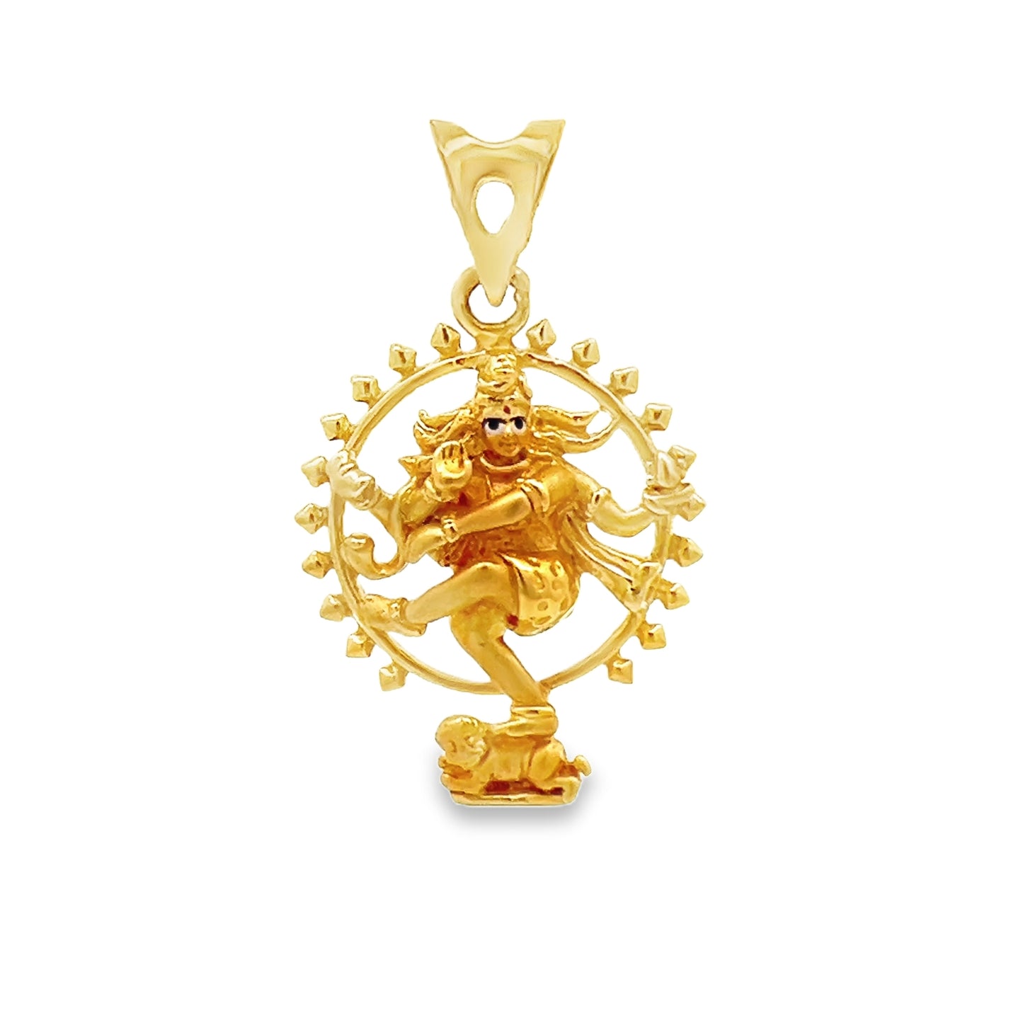 New 22ct Dancing Shiva Nataraja Pendant BF823-PD72