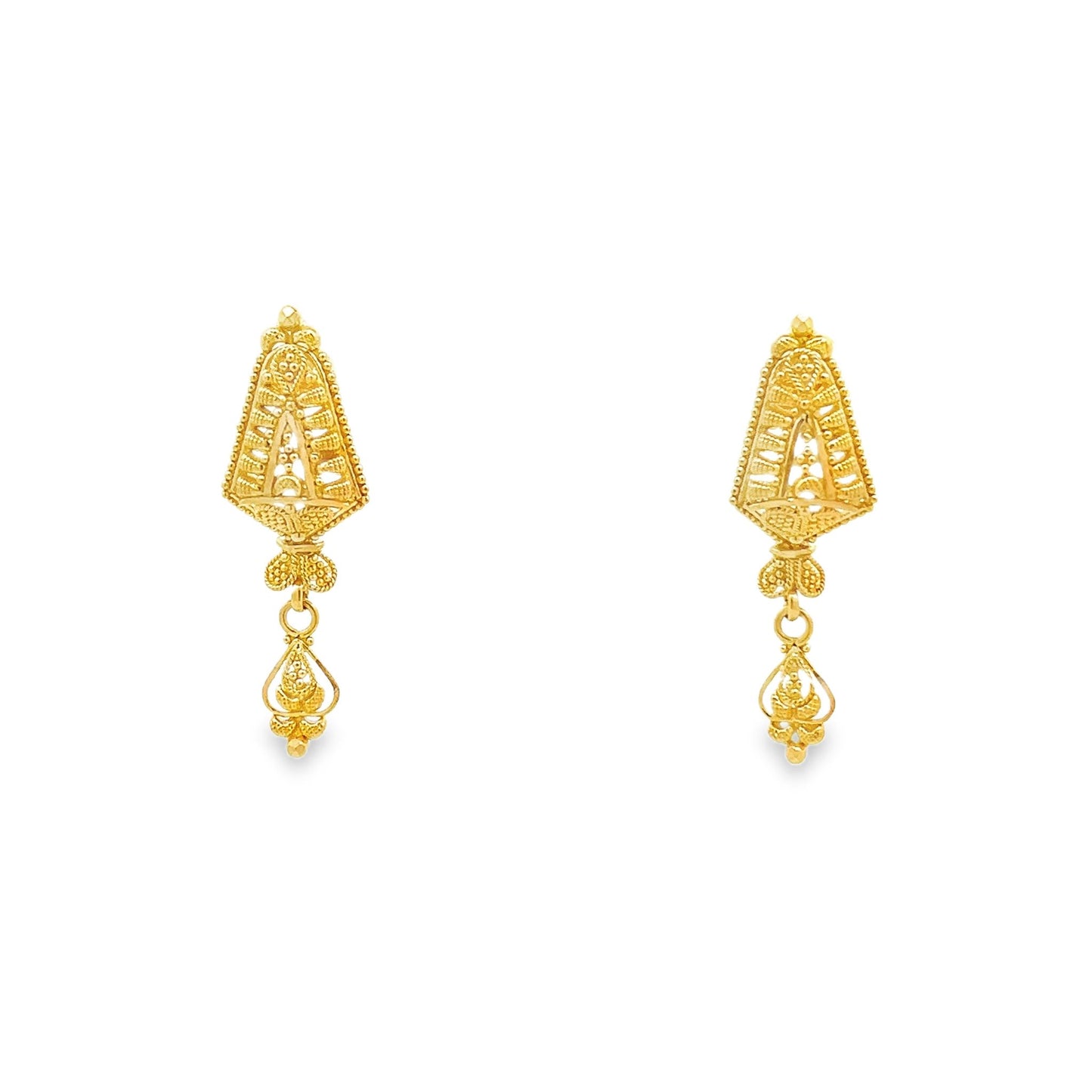 New 22ct yellow gold drop earrings 02020662