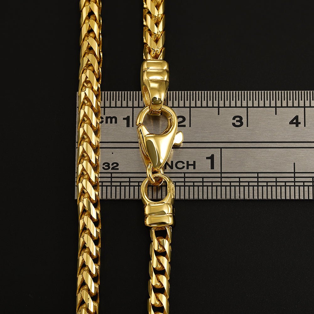 9ct Solid Yellow Gold Franco Chain 4mm CNM10359