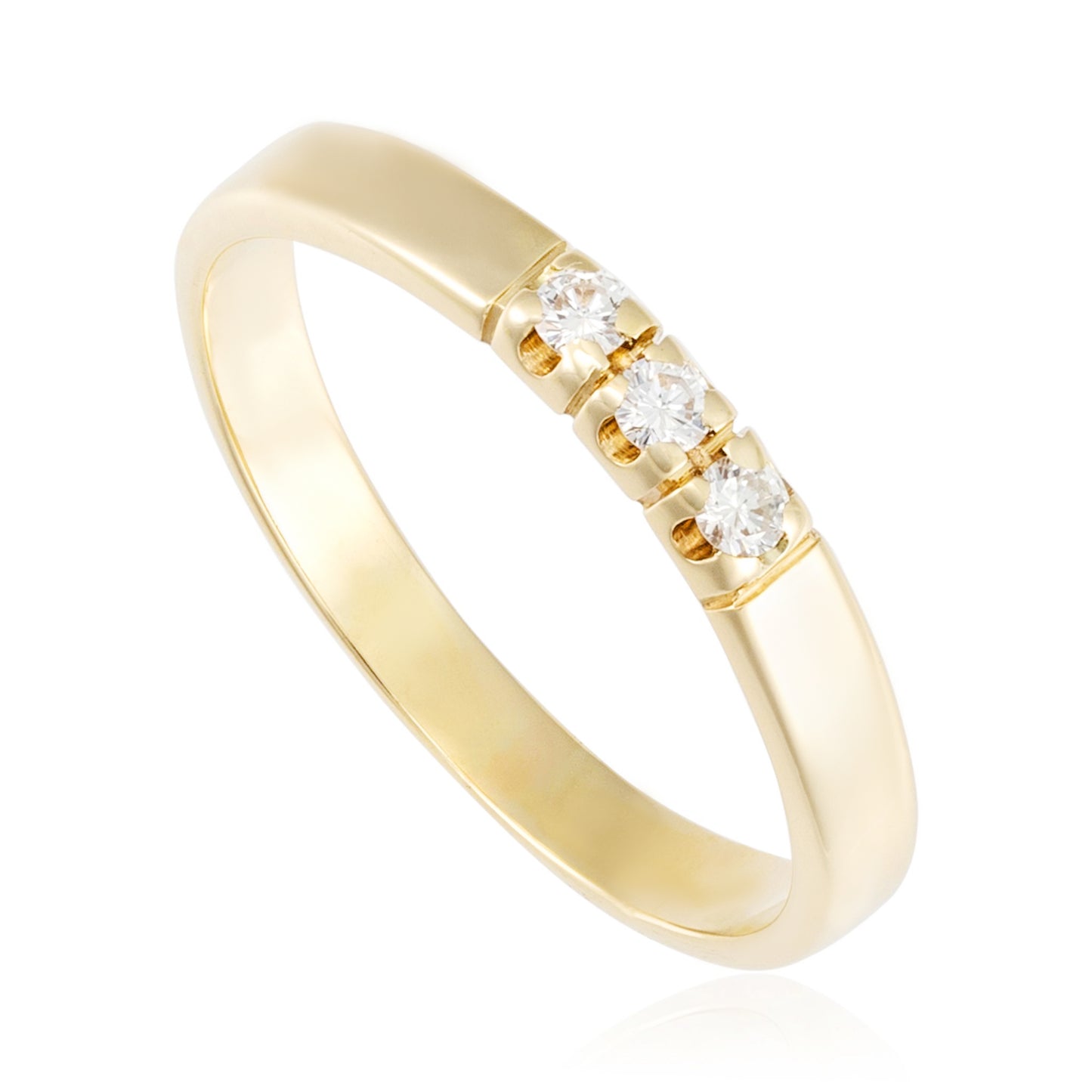 14ct yellow gold diamond ring 07002019