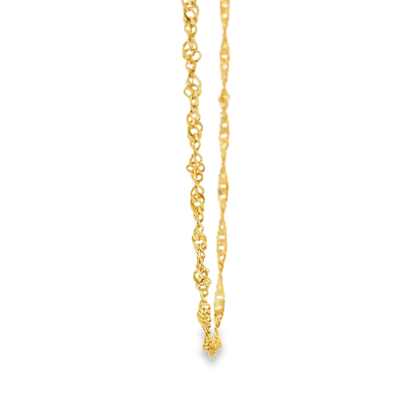 New 22ct yellow gold twisted chain 02022841