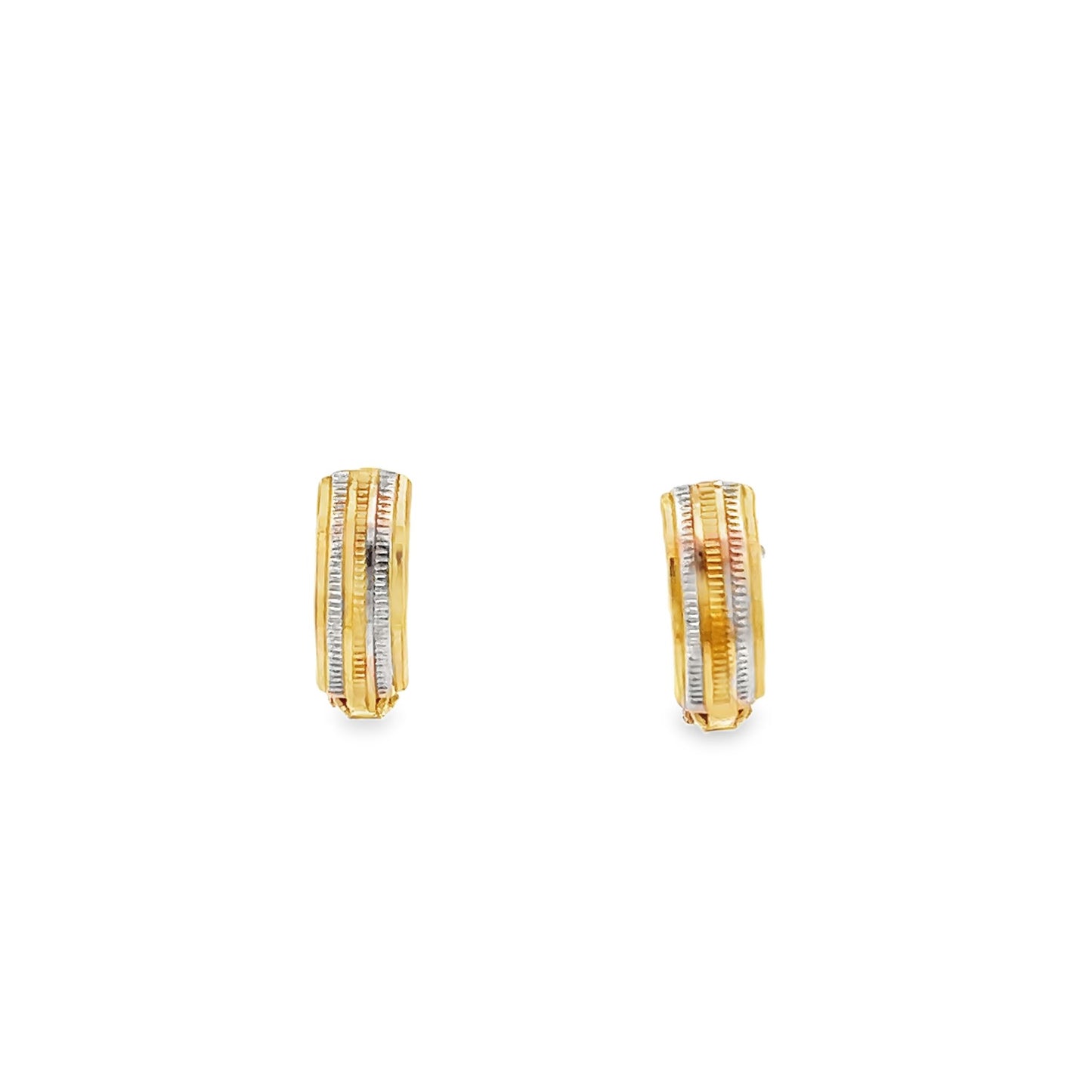 22ct yellow gold pre-loved huggie earrings FCA03027897-1