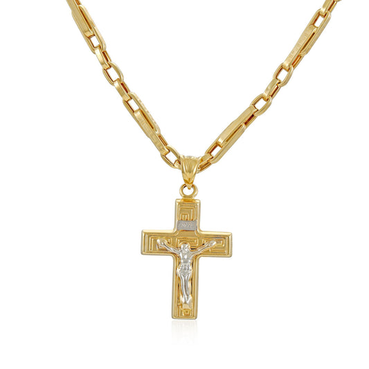 14ct yellow gold chain with cross 06003944