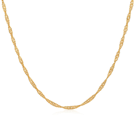 22ct yellow gold twist chain 05001650