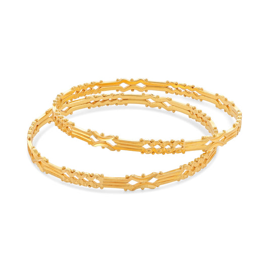 22ct yellow gold second-hand bangle set 01001914