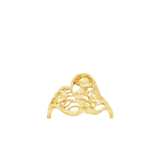 New 22ct yellow gold lace design ring 02020429