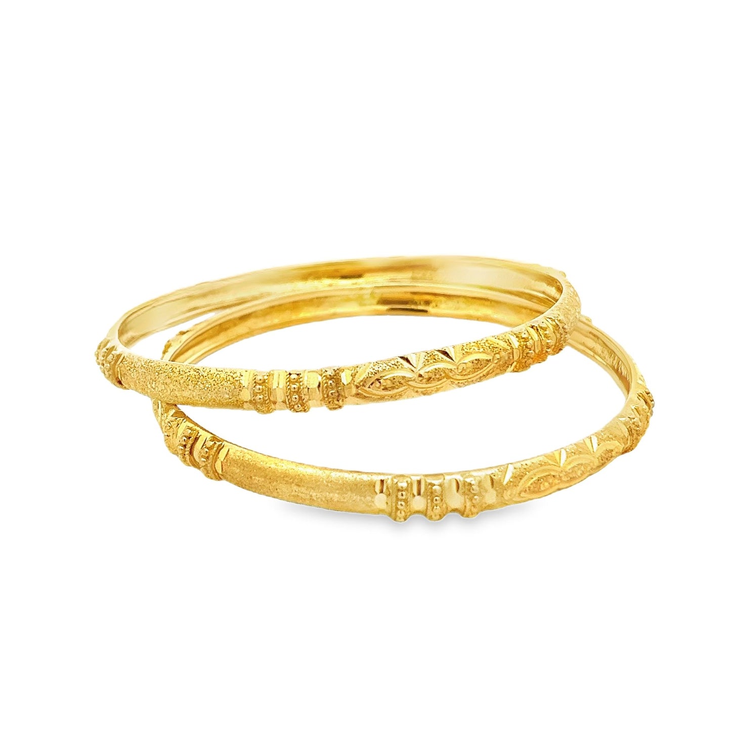 22ct yellow gold second-hand bangle set FCA01019755-3