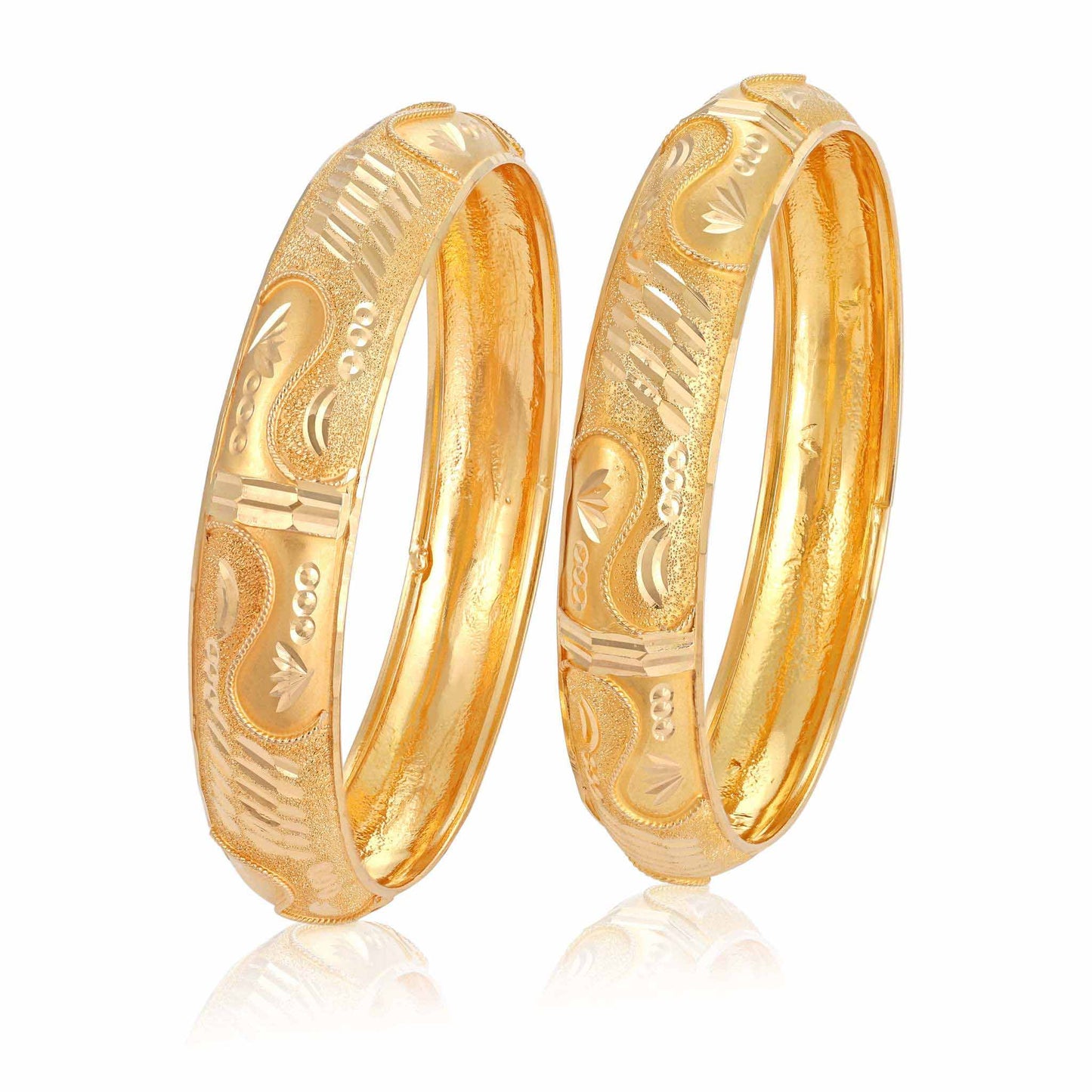 22ct yellow gold second-hand bangle set