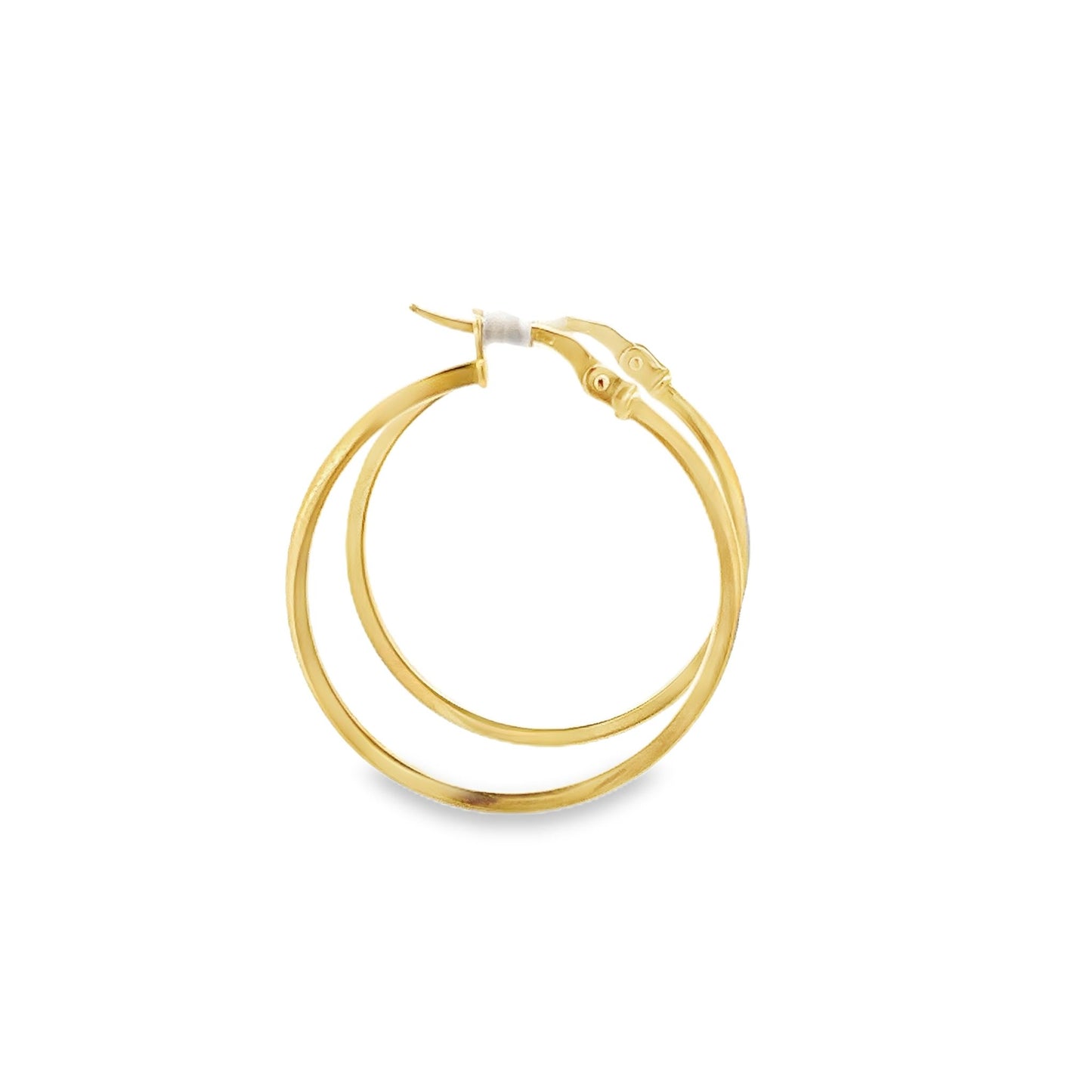 New 18ct yellow gold hoop earrings PR823-ER11