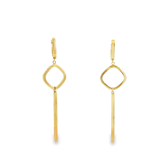 New 14ct yellow gold drop earrings 02021317