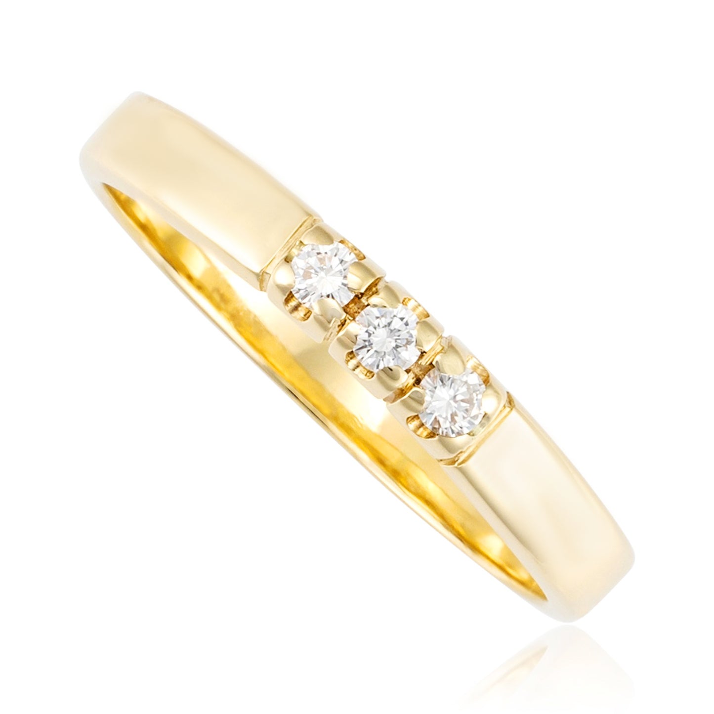 14ct yellow gold diamond ring 07002019