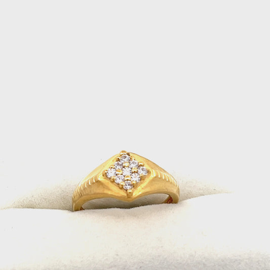 22ct yellow gold pre-owned ring FCA06010691-5