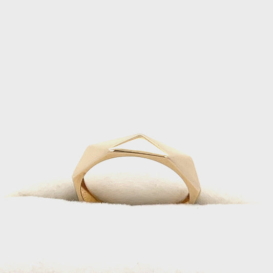 New 14ct yellow gold ring 02021420